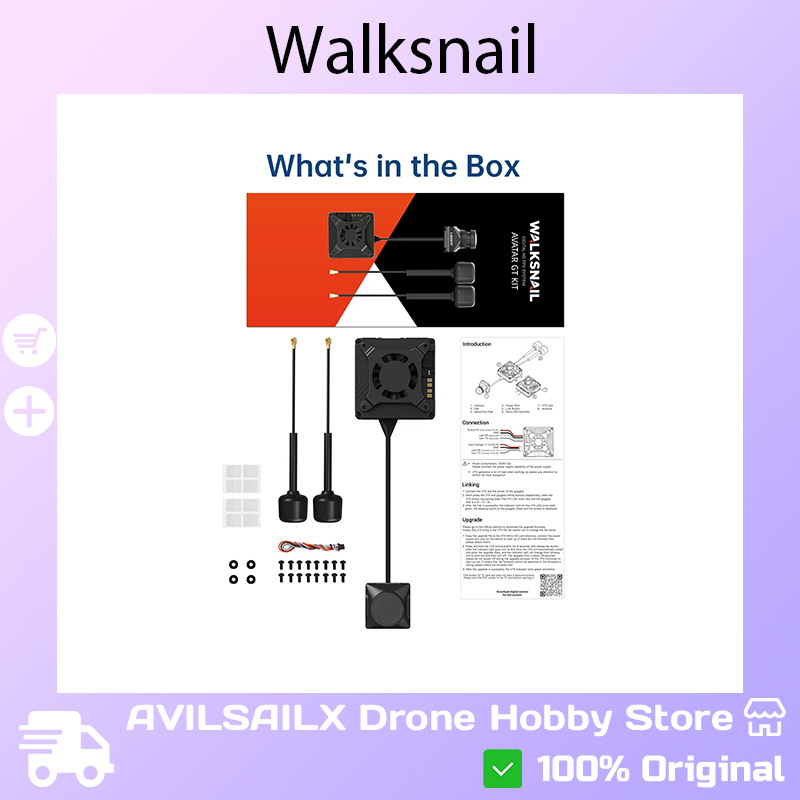 Walksnail Avatar Gt Kit 2W Vtx - طقم Walksnail Avatar GT FPV مع