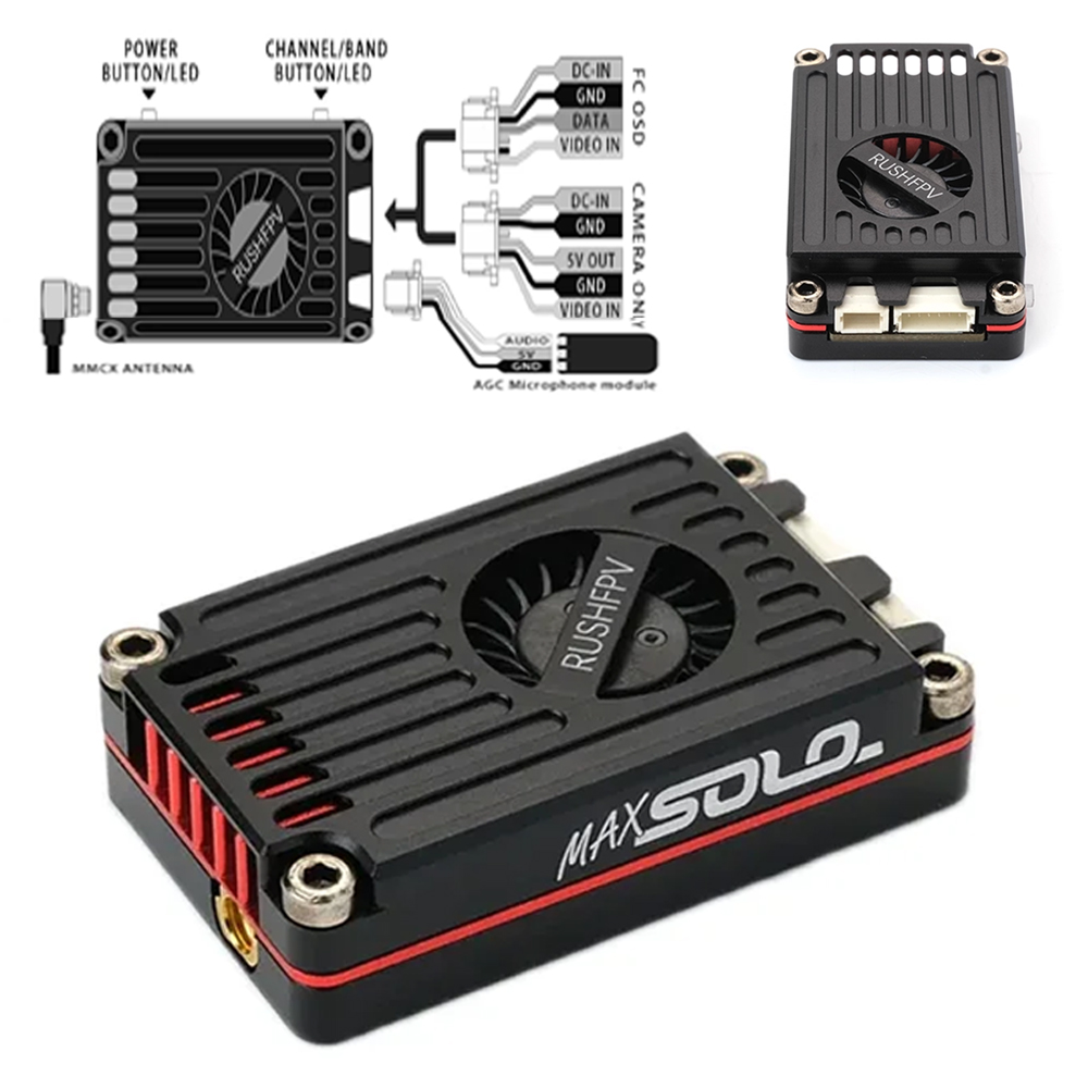 RUSHFPV RUSH MAX SOLO 5.8GHz 2 - مراجعة Rushfpv Rush Max Solo 5.8G 2.5W Vtx وسعره
