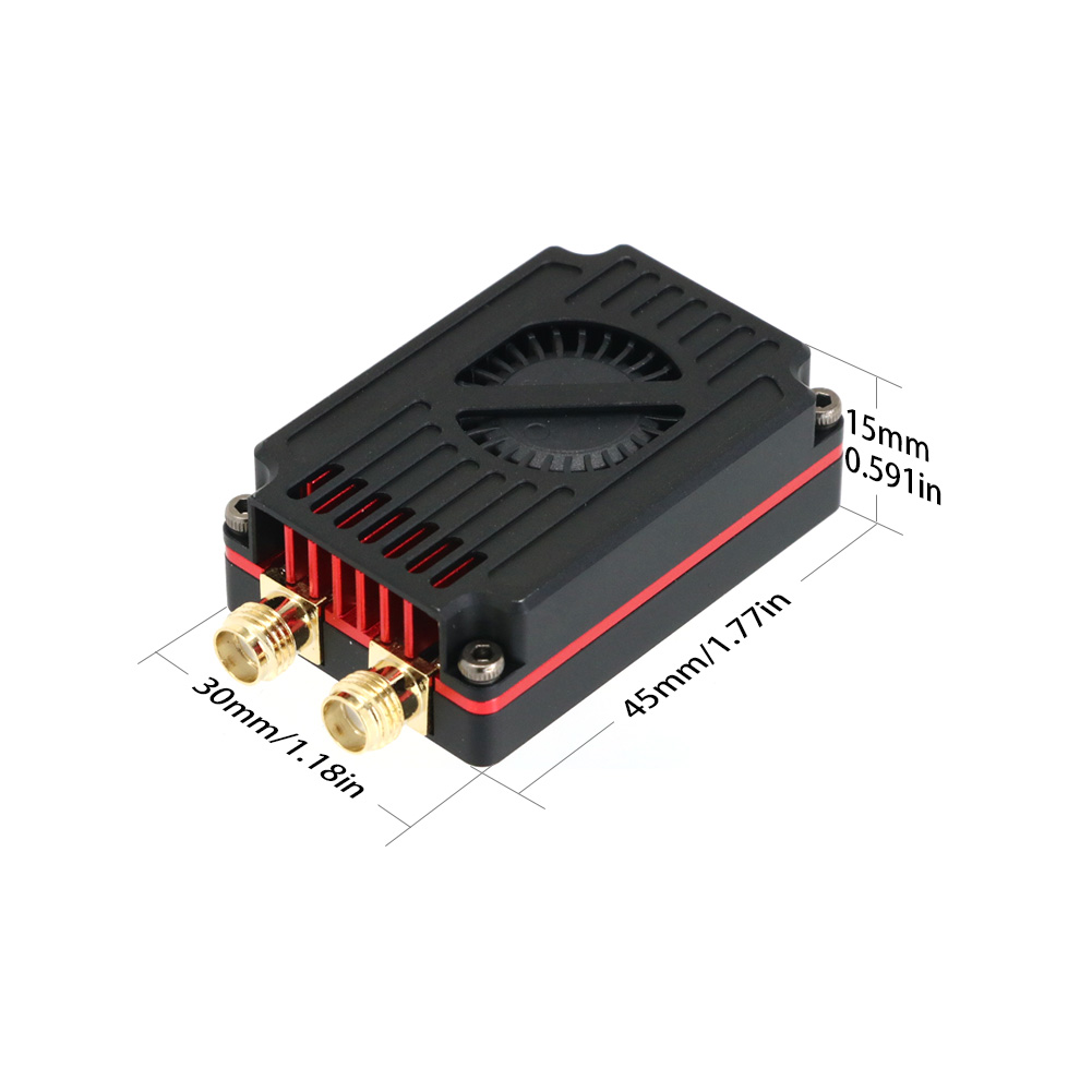 جهاز إرسال فيديو RUSHFPV ثنائي - مراجعة Rushfpv Rush Max Solo 5.8G 2.5W Vtx وسعره