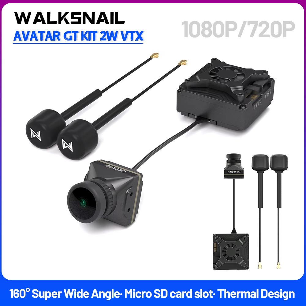 عدة كاميرا جيرو أفاتار Walksna - مراجعة Walksnail Avatar Gt Kit 2W Vtx وسعره