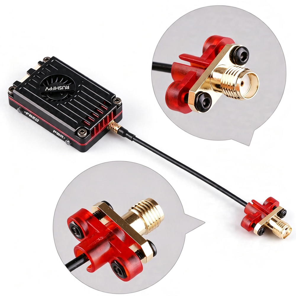 جهاز إرسال فيديو Rushfpv Rush  - مراجعة Rushfpv Rush Max Solo 5.8G 2.5W Vtx وسعره