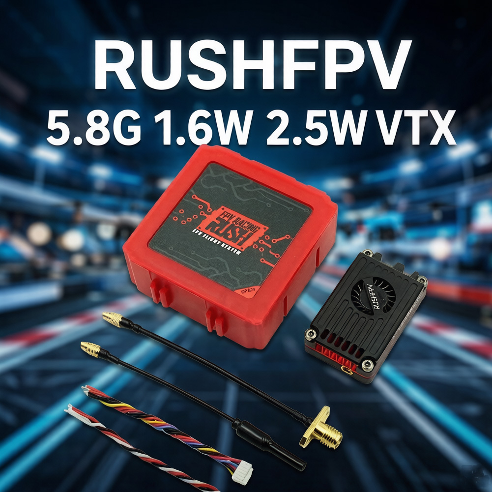RUSHFPV RUSH MAX SOLO / TANK S - مراجعة Rushfpv Rush Max Solo 5.8G 2.5W Vtx وسعره